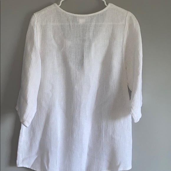 Soft Surroundings Linen Tunics Size Medium Tunics Waffle Knit V Neck Two - Picture 11 of 16